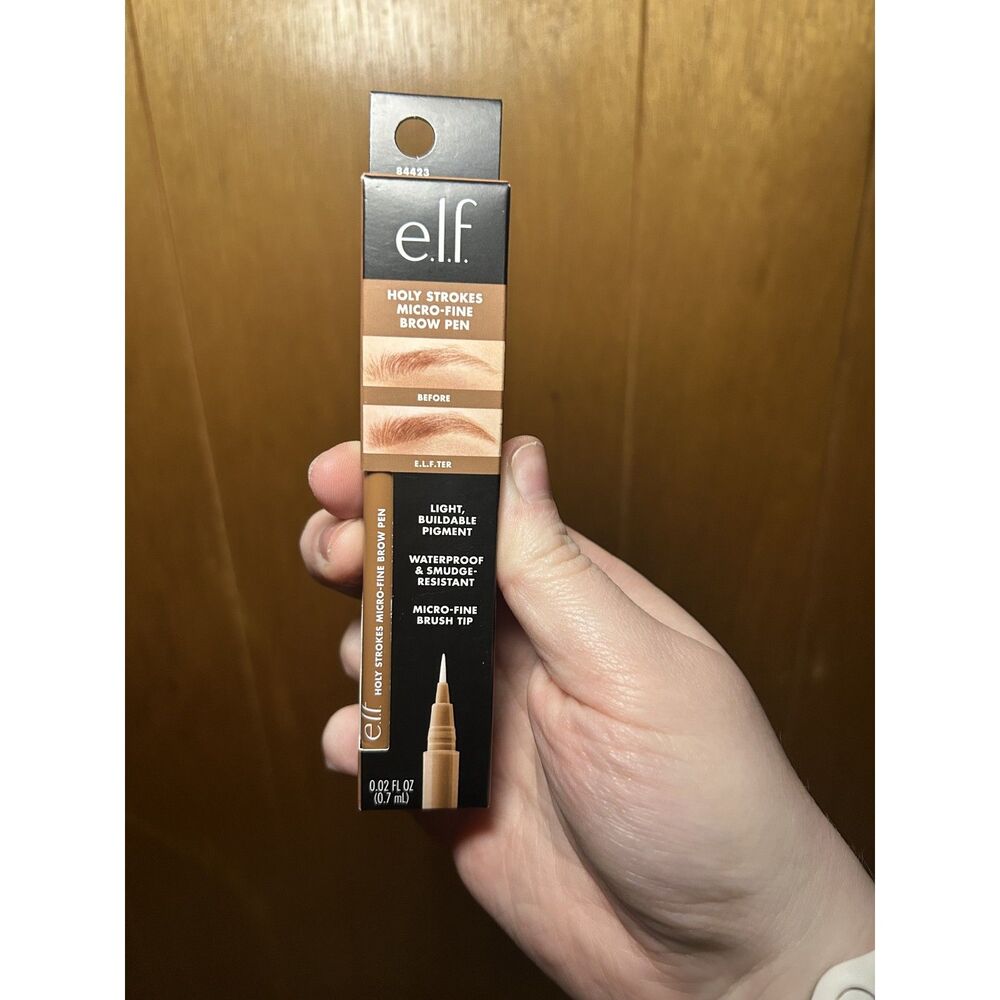 e.l.f. Holy Strokes Micro-Fine Brow Pen Auburn Waterproof Smudge-Resistant NEW